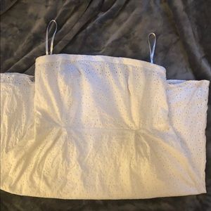 Old Navy White Strapless Dress